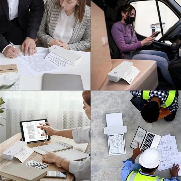 SUPVAN T200M Seyahat için Kablosuz Taşınabilir Yazıcı - 8