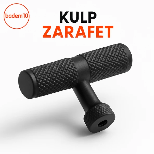 Martin Siyah Metal Tek Vidalı Kulp Düğme Mobilya Çekmece Mutfak Dolabı Dolap Modern Kapak Kulpları ürün görseli