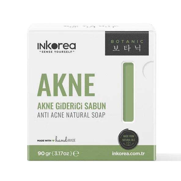 İnkorea Acne Karşıtı Ve Yağ Dengeleyici Doğal Sabun / Anti-acne Oil Balancing Natural Soap / Karşıtı