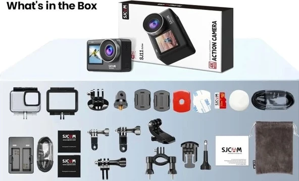SJCAM SJ11 Aktif HDR Yükseltilmiş 4K30FPS WiFi Aksiyon Kameraları - Resim 5