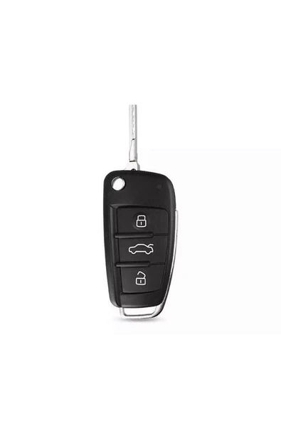 Audi A1 A3 A4 A6 Q7 Silikon Anahtar Koruma Kılıfı Siyah Renk - Resim 2