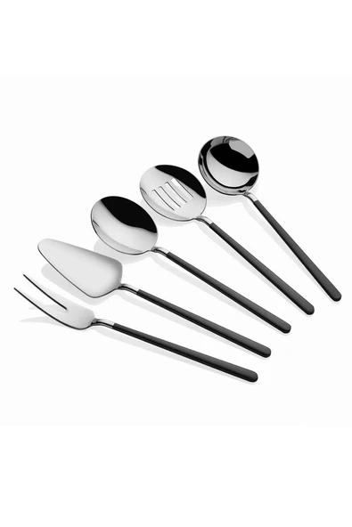 Dame Marie Allegra Black 5 Parça Sos Kepçe Seti ürün görseli 1