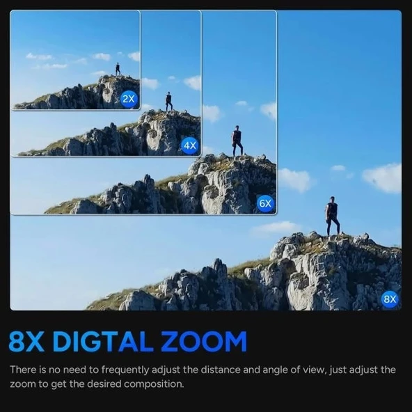 SJCAM Sj8pro Gerçek 4k60fps Aksiyon Kamerası - Resim 9