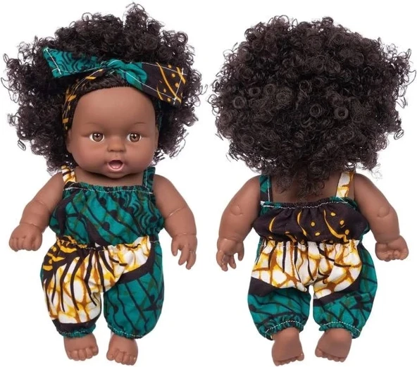 Ecore Fun 2 Adet Bebek Afrika Yıkanabilir Gerçekçi Silikon Bebekler - 3