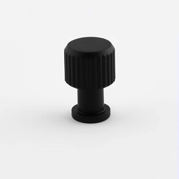 Uber Tek Vidalı Çizgili Düğme Metal Kulp Siyah Çekmece Mobilya Mutfak Dolabı Dolap Kulbu Kulpları - Resim 7