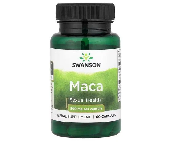 SWANSON Maca 500mg (Sexual Health) 60 Capsules