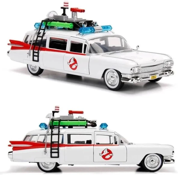 Jada Toys Hollywood Rides: Hayalet Avcıları ECTO-1 Model Araba - 6