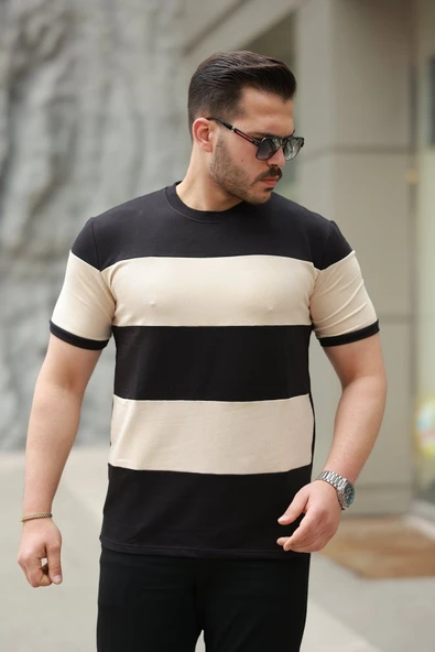 Erkek Parçalı Renk Kısa Kollu Tişört ürün görseli