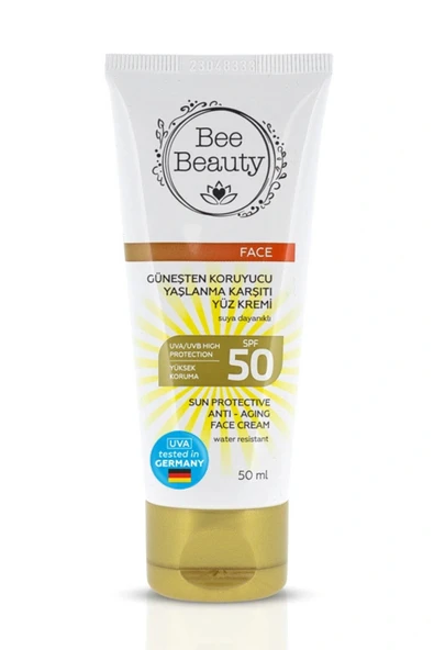 Bee Beauty SPF 50 Güneşten Koruyucu Yaşlanma Karşıtı Yüz Kremi – Anti-Aging Etkili Yüksek Koruma, 50 ml - 1