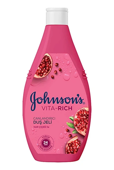 Johnson's Vita-Rich Nar Çiçeği Özlü Canlandırıcı Duş Jeli – 400 ml - Resim 2