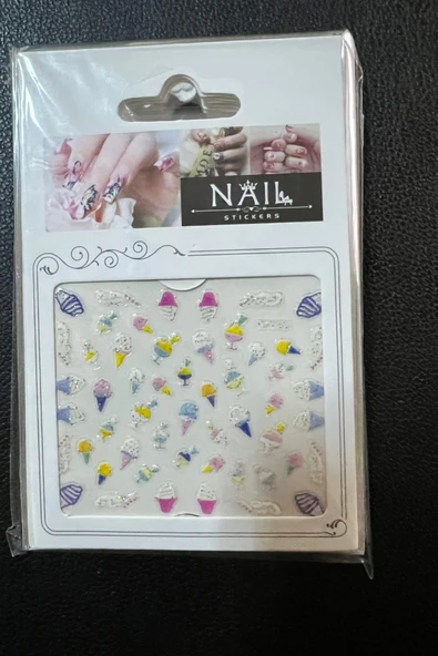 Su Dünyası Kendinden Yapışkanlı Nail Art Sticker Okyanus Ocean Seaworld Protez Tırnak ürün görseli