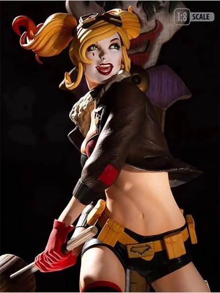 Mcfarlane DC Bomba Kabukları - Harley Quinn DLX V2 Reçine Heykeli - 4