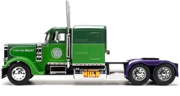 Jada Toys Marvel 1:24 Big Rig 1992 Peterbilt 379 Die-Cast Araba - 3