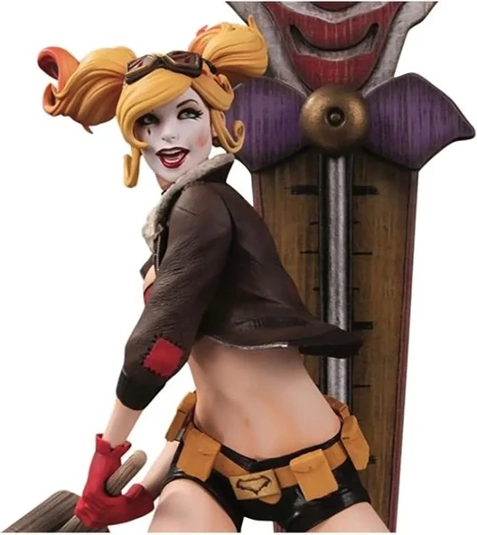Mcfarlane DC Bomba Kabukları - Harley Quinn DLX V2 Reçine Heykeli - 3