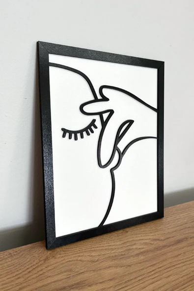 Çerçeveli Ahşap Tuvalet & Banyo Tablosu – (25x20 cm) - Resim 3