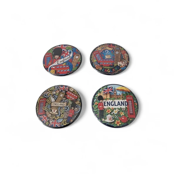 İngiltere Magnet Set 2 - 4'lü Buzdolabı Magnet England - Resim 2