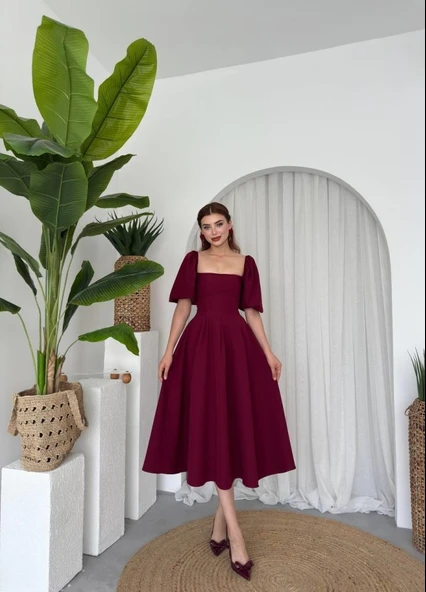 Jama Midi Boy Elbise - Resim 6