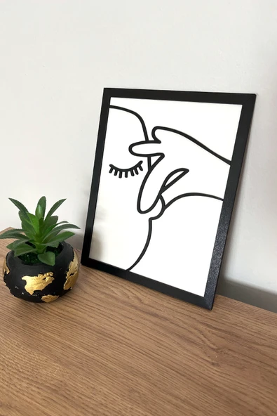 Çerçeveli Ahşap Tuvalet & Banyo Tablosu – (25x20 cm) - Resim 2