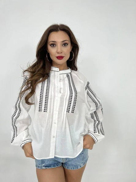 6805 GÖMLEK-EKRU - Resim 4