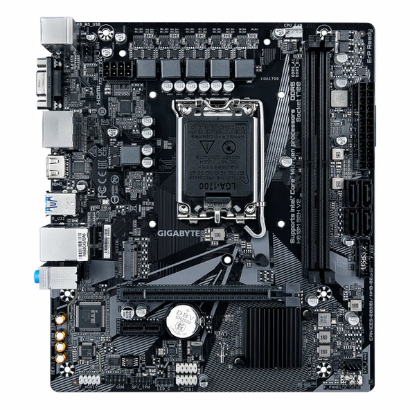 Gigabyte H610M S2H V2 DDR5 (5600MHz)OC M.2 VGA/HDMI/DP PCIe 4.0 1700P mATX Anakart - Resim 2