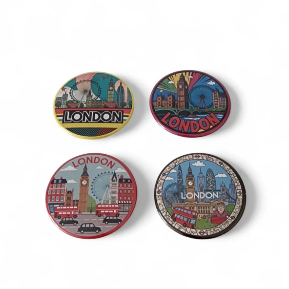 Londra Magnet Set 1 - 4'lü Buzdolabı Magnet London - 2