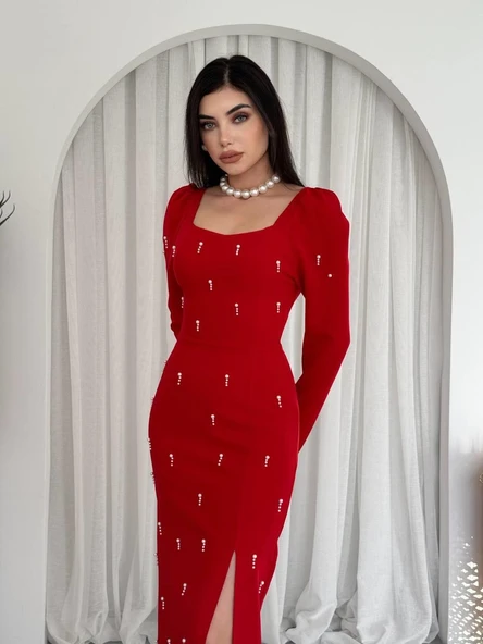 Akit İnci Detaylı Elbise ürün görseli