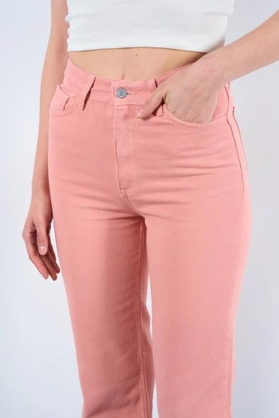 Strong Düz Pantolon - Pudra - Resim 4