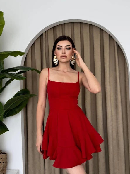 Common İp Askılı Elbise - Resim 3