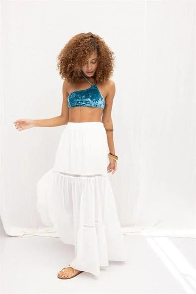 Annie Brode Şerit Detaylı Etek 4036 - Resim 3