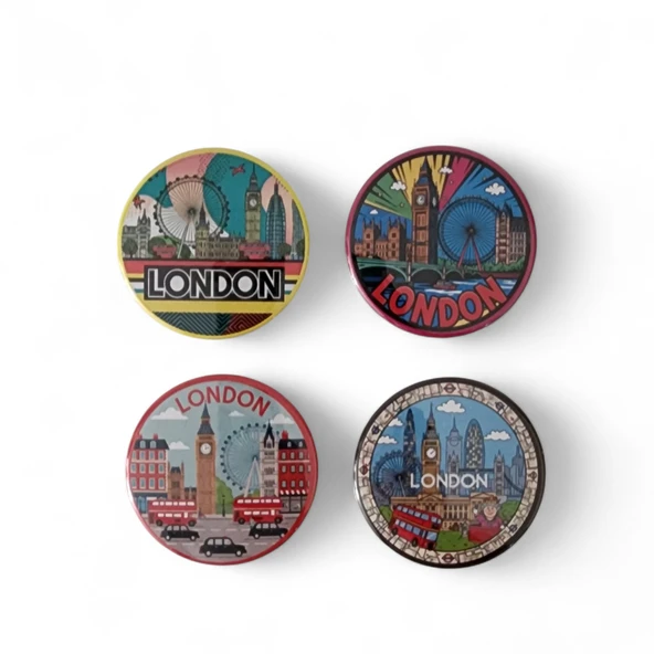 Londra Magnet Set 1 - 4'lü Buzdolabı Magnet London - 1