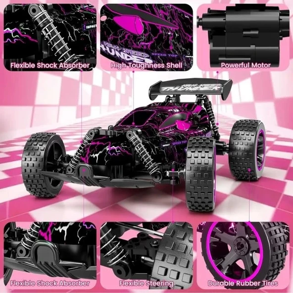 ecnock RC 2.4Ghz Yüksek Hızlı Uzaktan Kumandalı Araba - 3