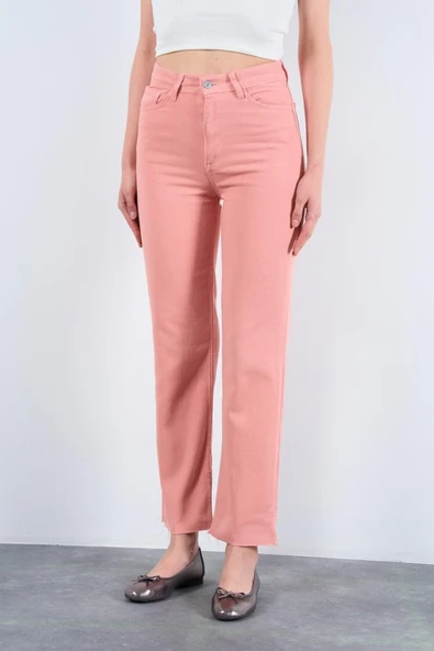 Strong Düz Pantolon - Pudra - Resim 2