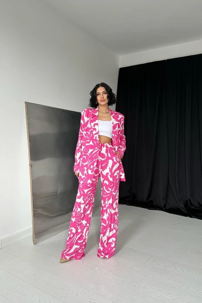 Fuşya Ceket Ve Pantolon Takım ürün görseli