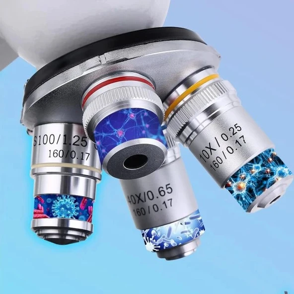 Poothoh Bileşik trinoküler Mikroskop 40X-5000X Büyütme - Resim 3