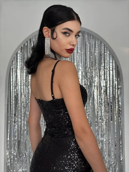 Woxo İp Askılı Elbise - Resim 3