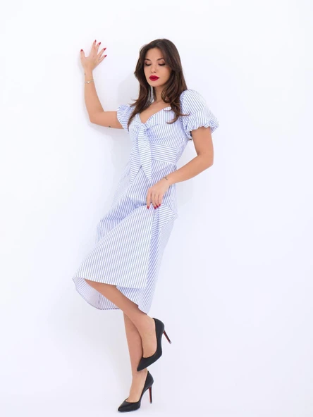 5948 ELBİSE-WASHİNGTON ÇİZGİLİ - Resim 2