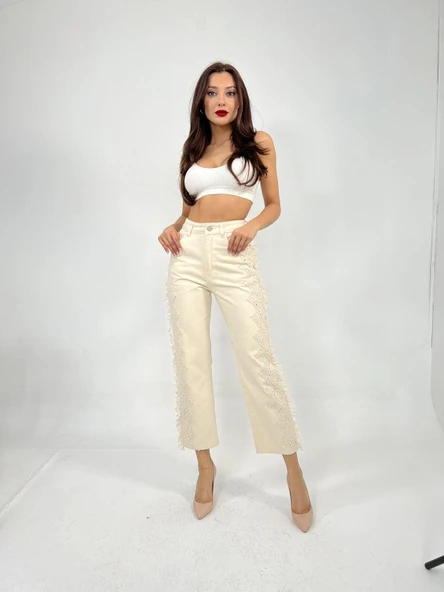 6240 PANTOLON-KREM ürün görseli