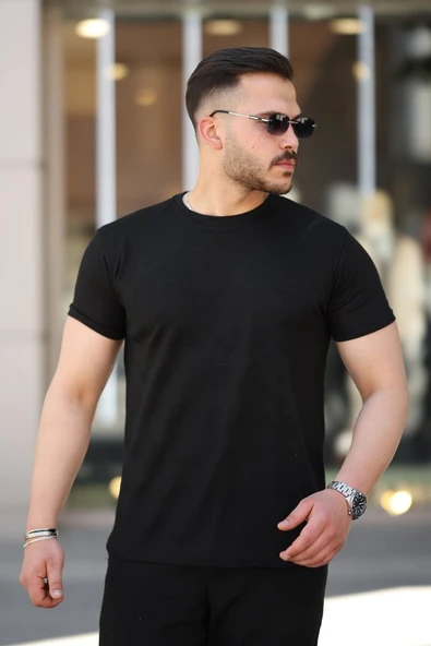 Erkek Mini Jakarlı Kısa Kollu T-shirt ürün görseli