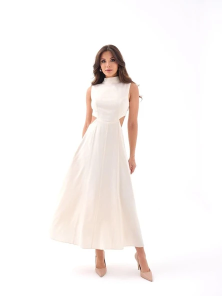 7094 ELBİSE-BEJ ürün görseli