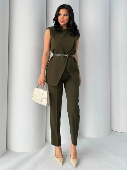 Vatkalı Ceket Pantolon İkili Takım ürün görseli