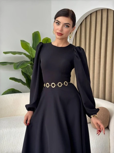 Sali Balon Kol Elbise ürün görseli