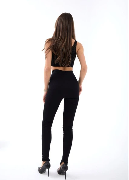 6007 PANTOLON-SİYAH - Resim 4