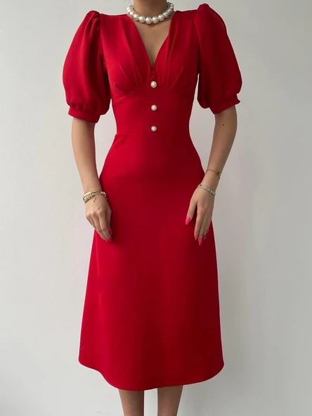 Linda Midi Elbise - Resim 2