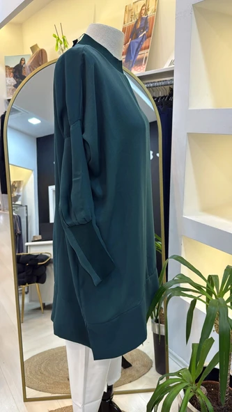 invee caz tunik 7119 zumrut - Resim 4