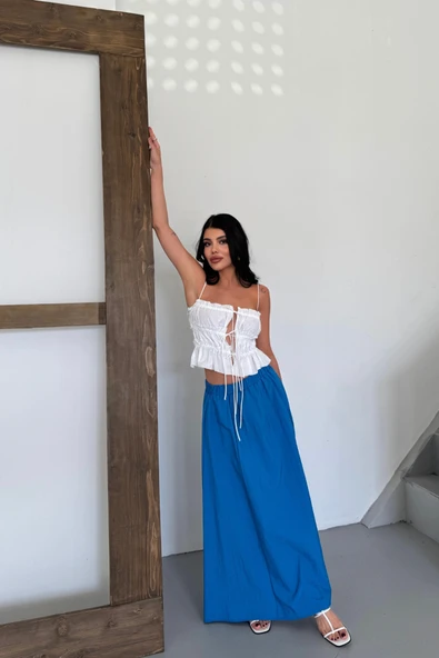 ETEK ŞANEL BOY SOFT KUMAŞ - Saks - Resim 2