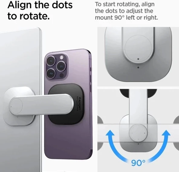 Spigen OneTap (MagFit) Magsafe AirPod Pro/ Pro 2/ 3 Standı - Resim 4