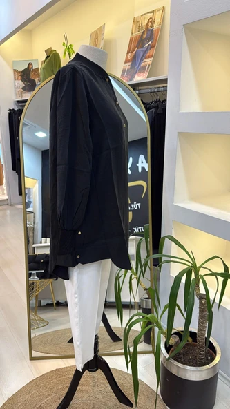 invee gomlek siyah 6674 M - Resim 3