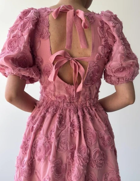 Wear Sırt Bağlama Detaylı Elbise - Resim 9