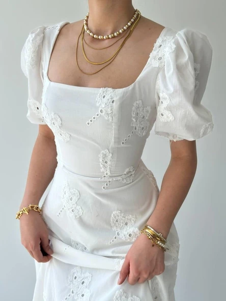 Graf Balon Kol Elbise - Resim 9