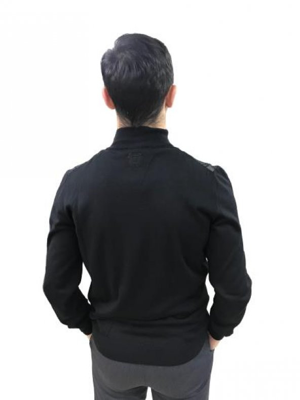 Erkek Triko Kazak Yarım Fermuarlı 21k5979 - 3